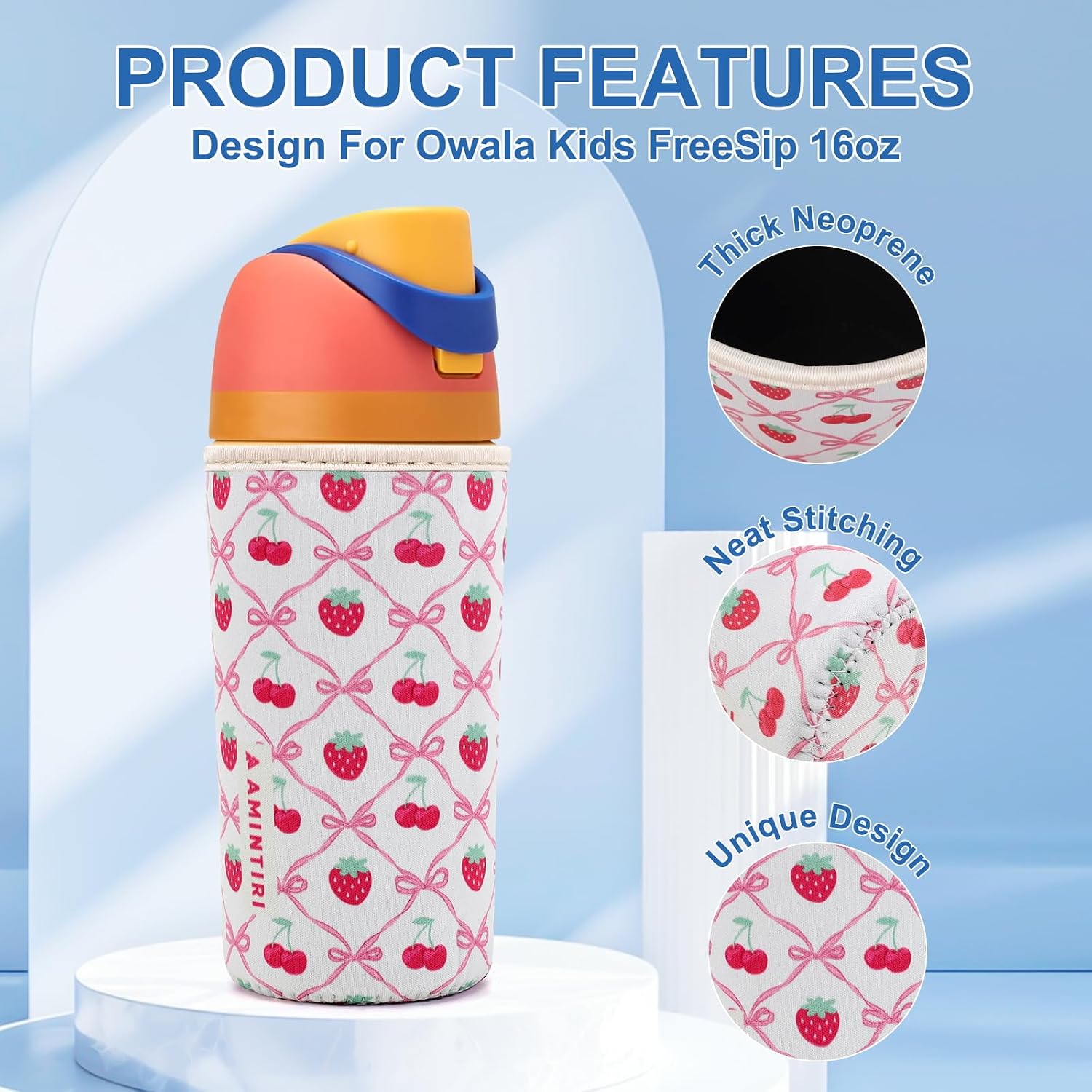 Cute Sleeve Owala Kids Freesip 16oz