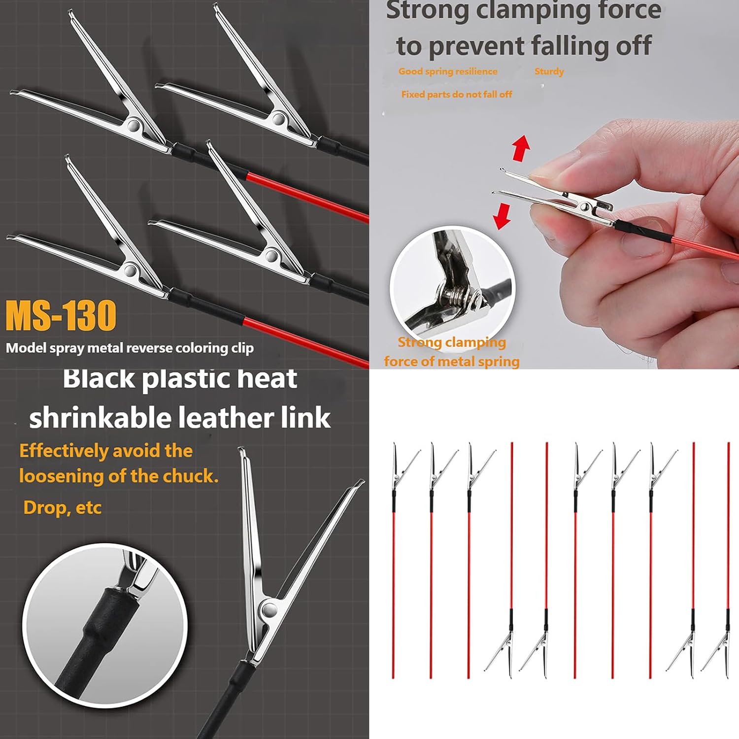 Multipurpose Reverse Clamp for Model Painting Secure Antislip Grips 360 Degree Sprayer Metal Crafting Tool