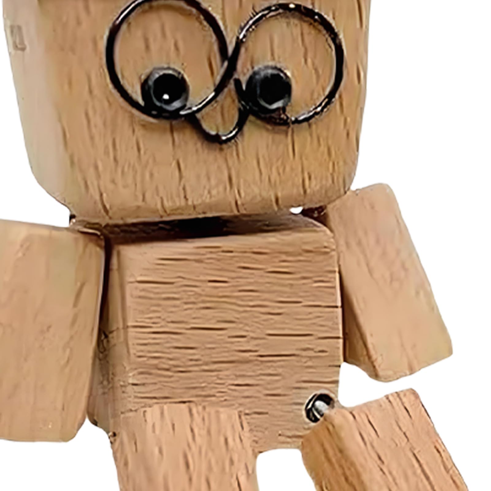 Figurine Bois Homme Tremblant Figurine En Bois Tremblante Pour Tableau De Bord – Bonhomme Articulé Décoratif Pour Voiture, Bureau, étagère Figurine Bois Tremblante Décoration