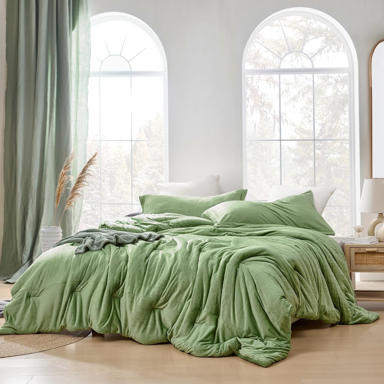 Byourbed Love Thick - Velvety Coma Inducer® Oversized King Comforter Set - Mountain Moss