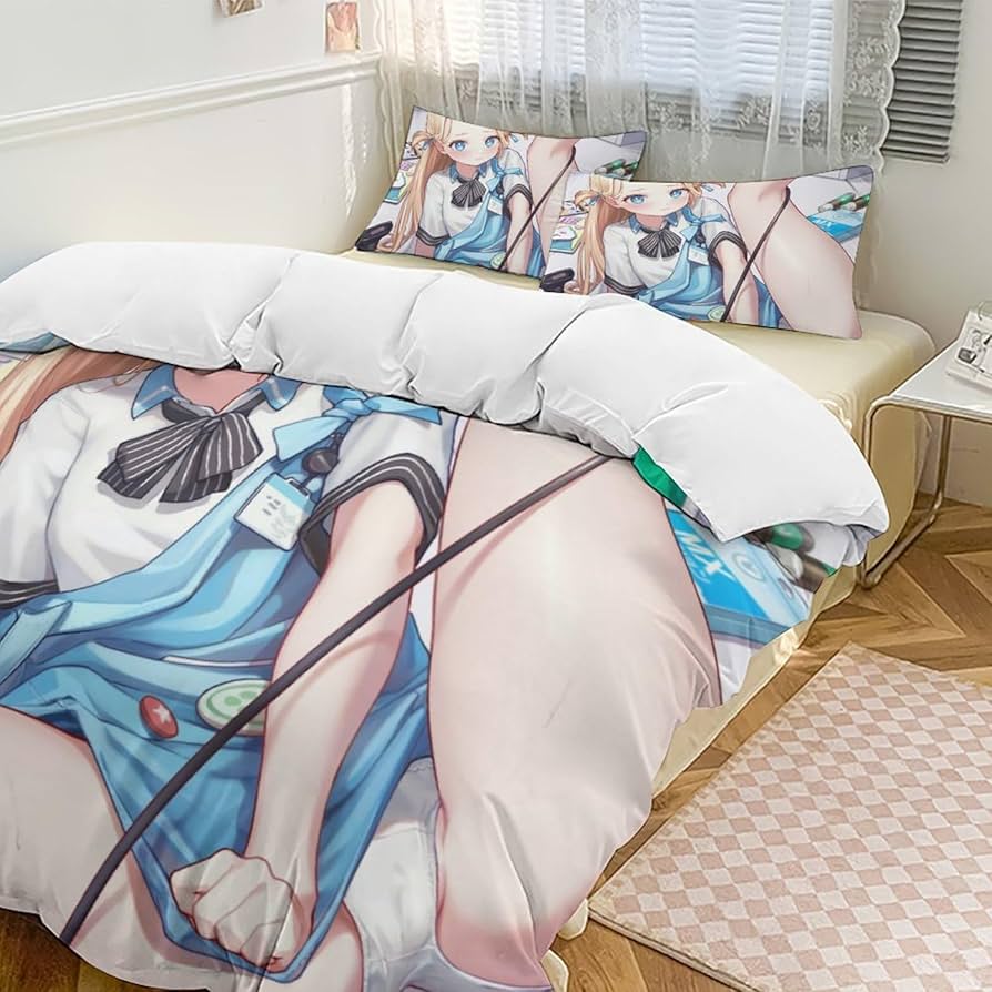 Amazon｜ブルアカ ソラ パンツ 布団カバー 三点セット 枕カバー