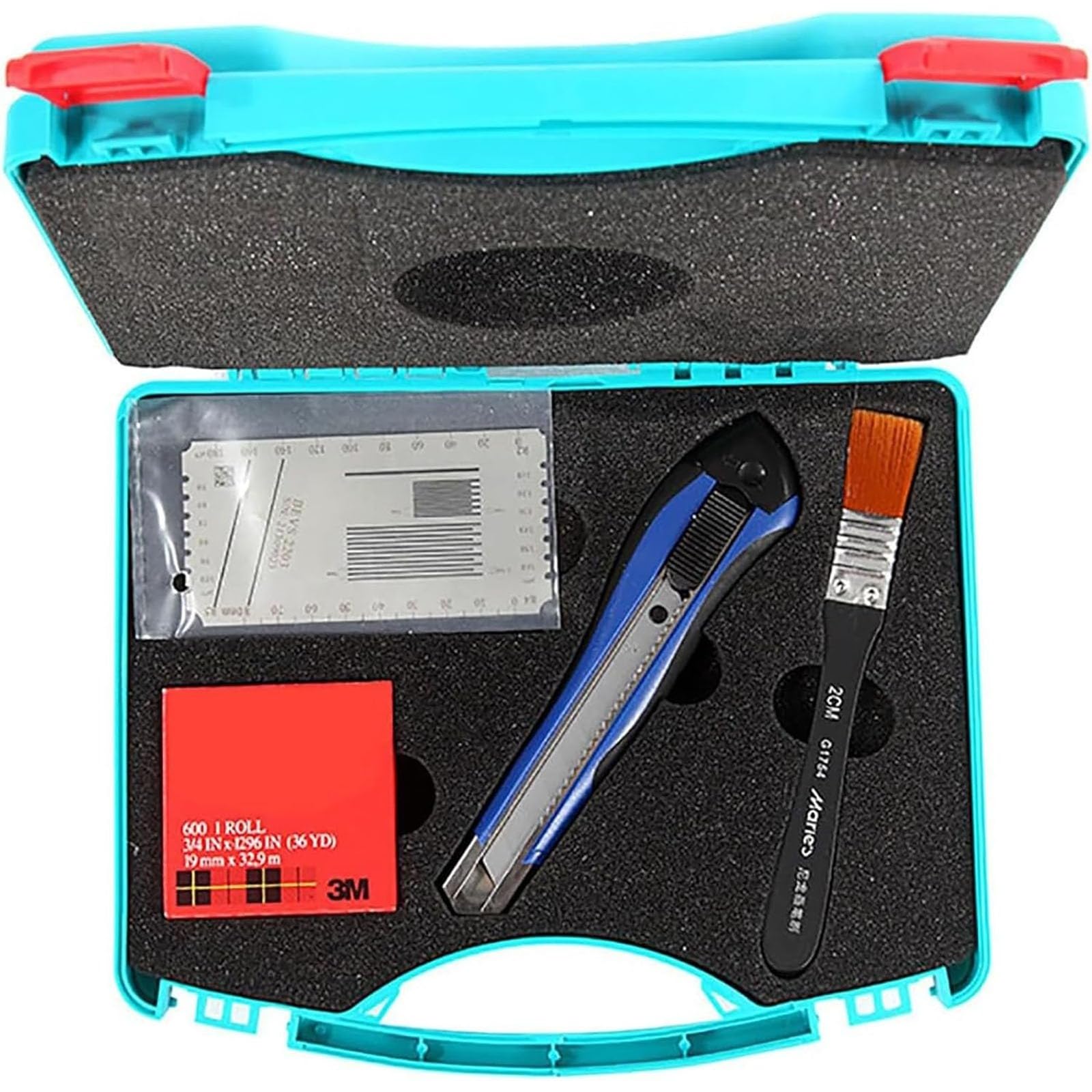XNZJHPP Cross Hatch Adhesion Tester & Paint Film Scriber - Precision Cutters with 1mm/1.5mm/2mm/3mm Lines, Fast Cutting & Storage Box - Essential Hand Tool for DIY Projects