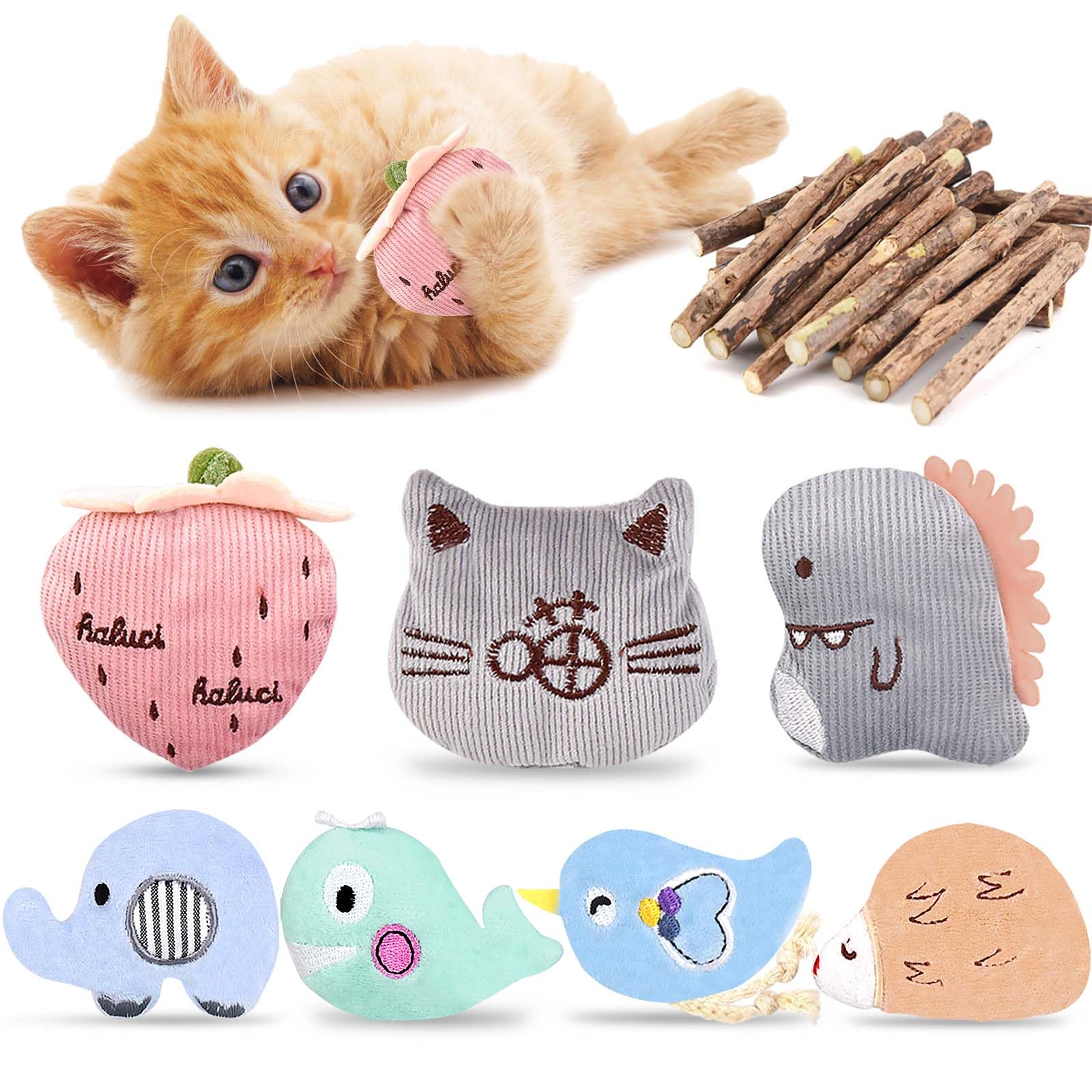 SeaMorn Hierba Gatera para Gatos, Juguetes para Gatos, Catnip para Gatos, Gatos Accesorios, Juguetes Gatos Interactivos