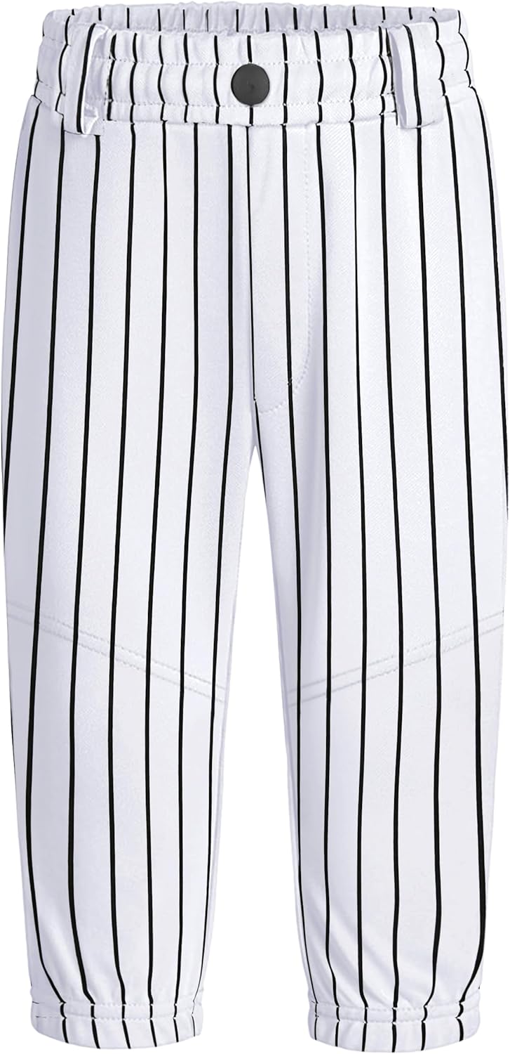 MIVEI 2T 3T 4T 5T to Youth Toddler Boys Knicker Baseball Pants Kids Tball Pants Gilrs Softball Practice Pant Pocket Belt Loop