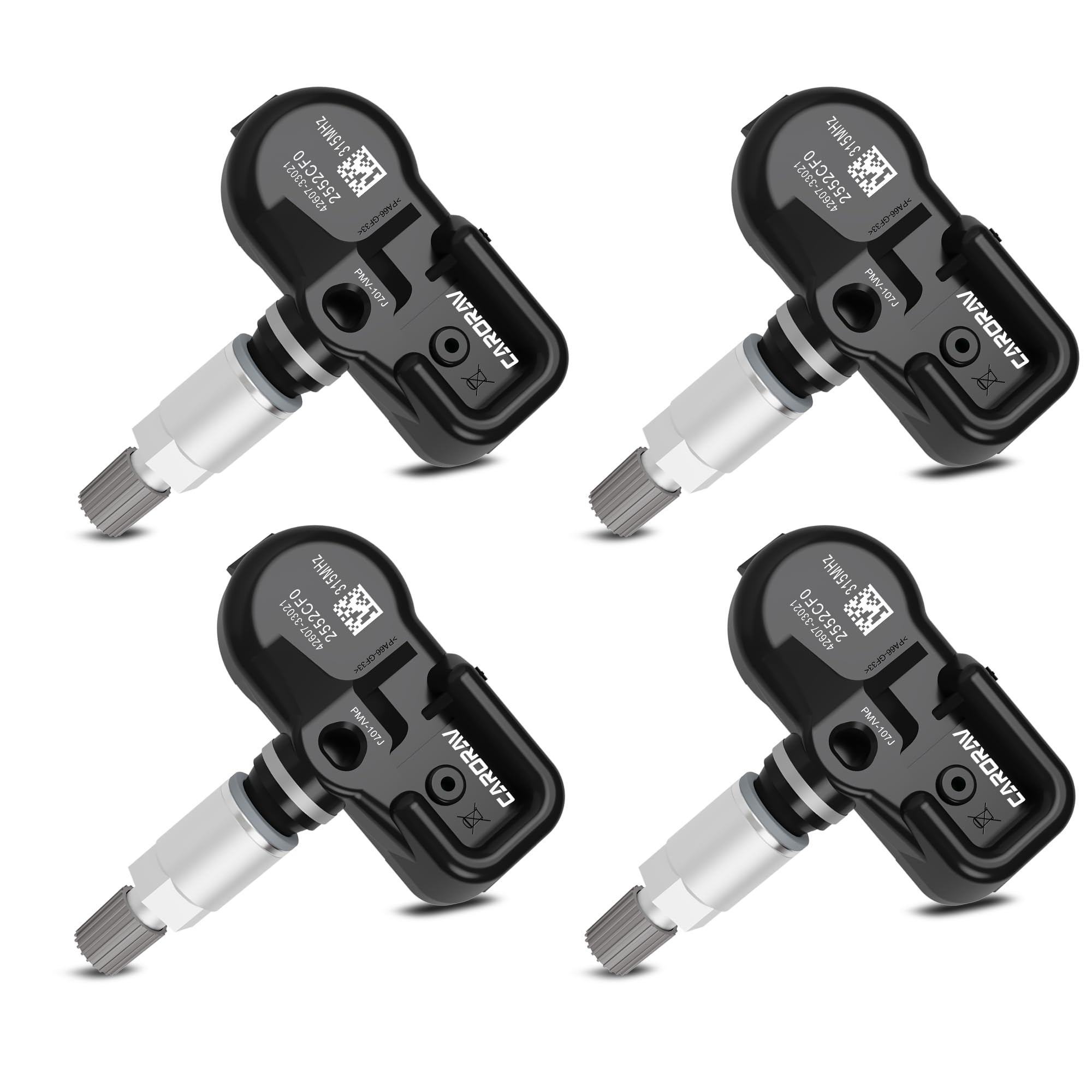 TPMS Sensors For Toyota & Lexus | Pre-Programmed, 4-Pack With Valve Stems, Fits Camry RAV4 Highlander