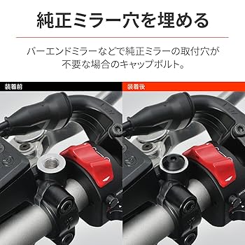 みなはぼ Amazon | デイトナ(Daytona) バイク キャップボルト ミラー