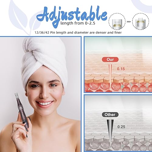 Miniatura 3 de Dr. Pen Ultima A10 Microneedling Pen 5 Velocidades Skin Pen Derma Beauty Pen Lápiz de Microneedle Pen para uso doméstico Kit profesional para el
