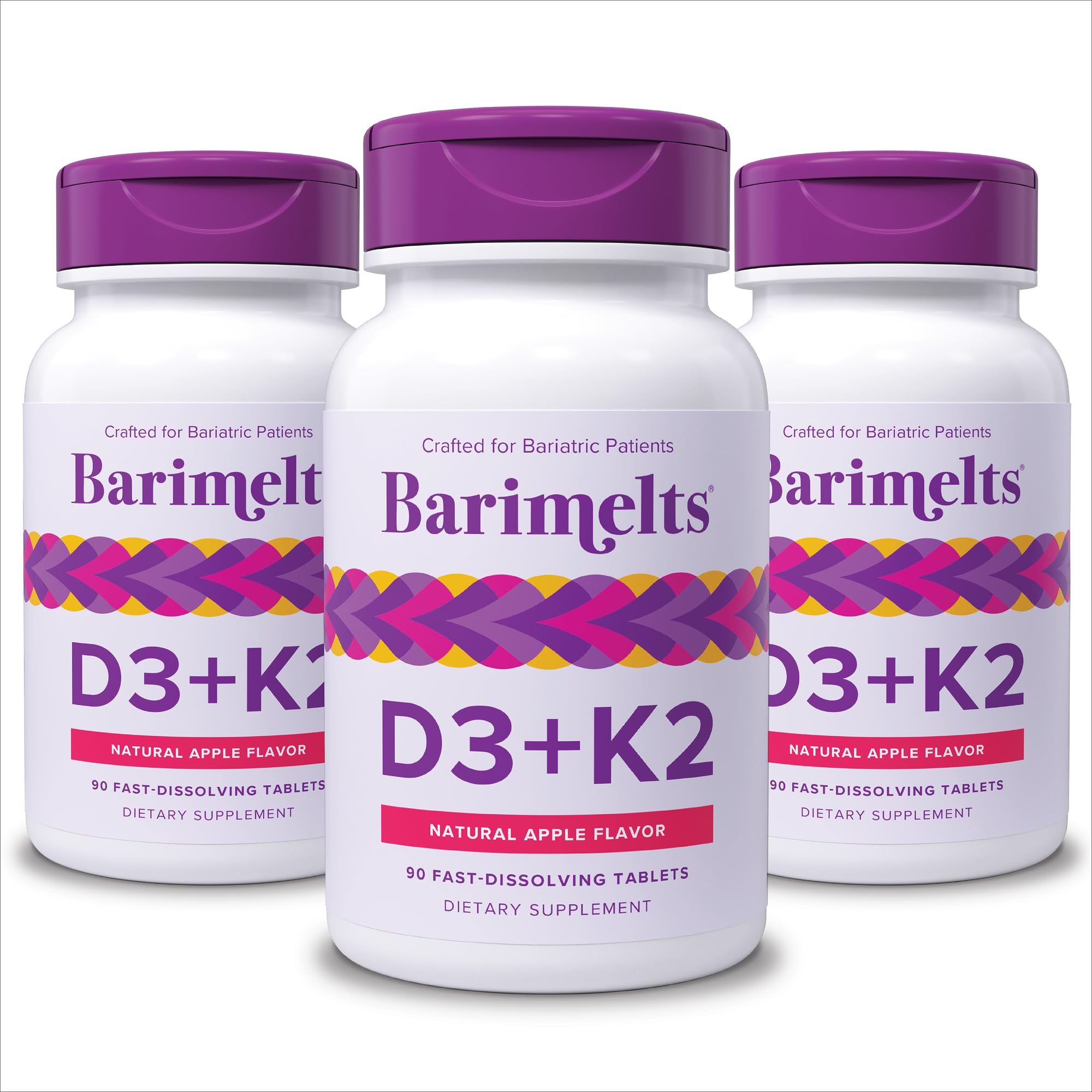 BariMelts Vitamin D3 & K2, 90 Tablets, Natural Apple Flavor — Amazon image 7
