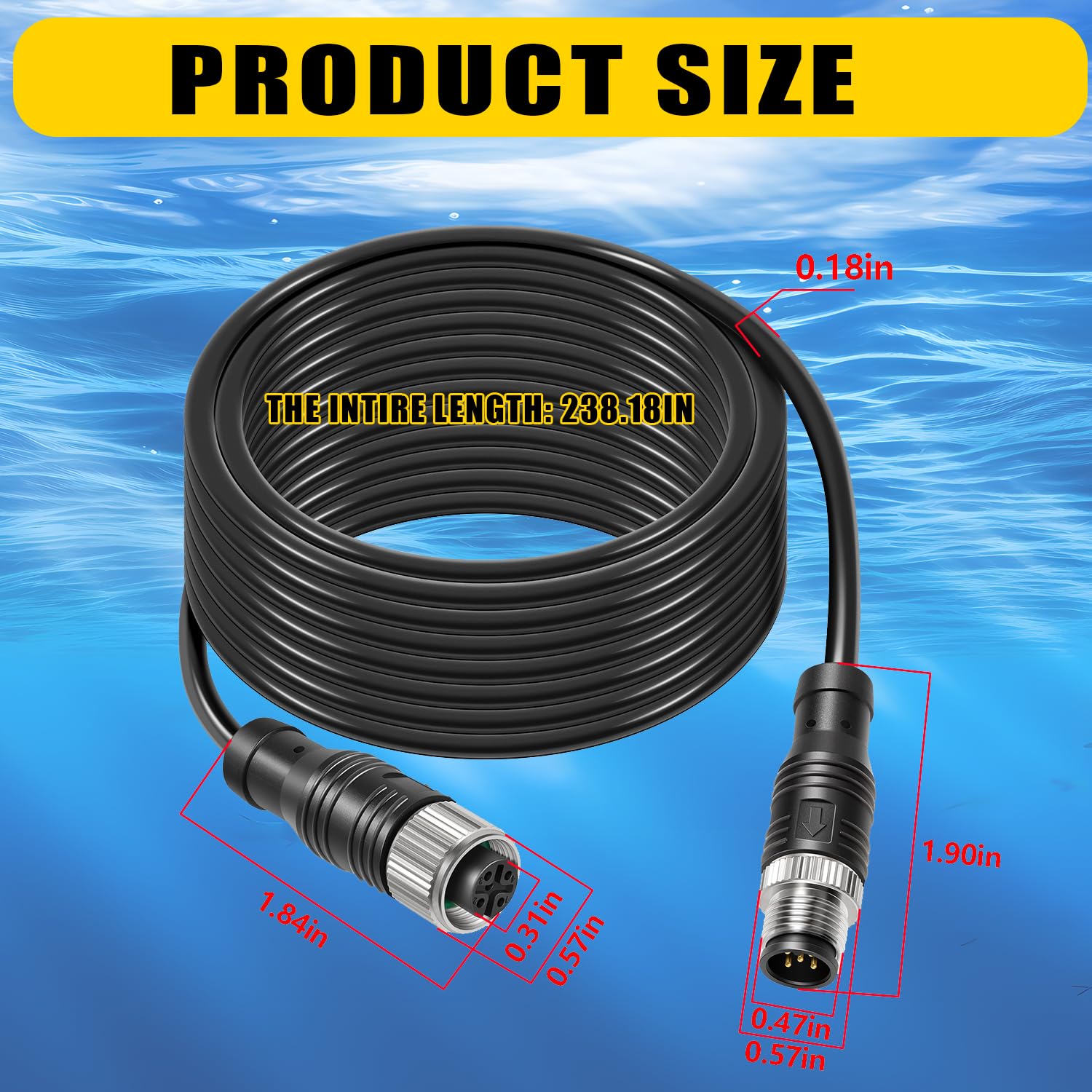 YMT Cable de extensión de 6 m para NMEA 2000 (N2K), compatible con Lowrance Simrad B&G Navico Garmin Networks
