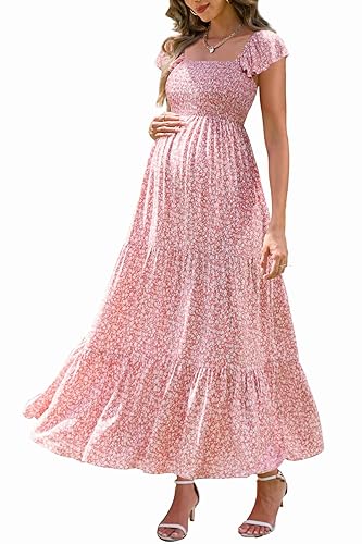 Maternity Dress Baby Shower - Photoshoot Pregnancy Summer Maxi Spaghetti