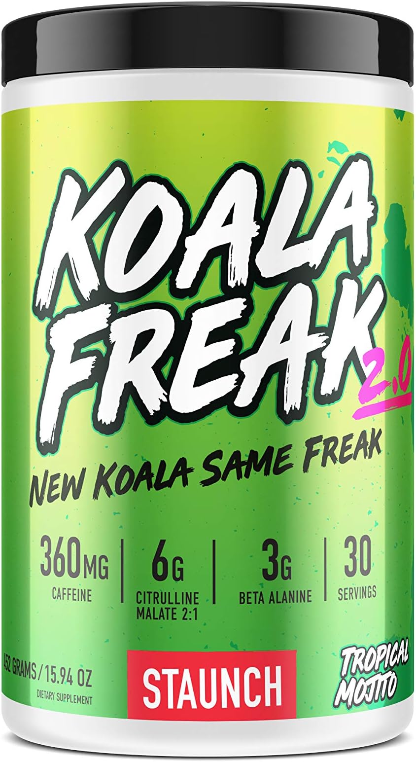 Staunch Koala Freak 2.0 Pre-Workout (Mystery) 30 Servings - Pre & Post Workout Powder