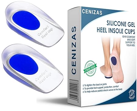 Cenizas Silicone Gel Heel Protector Insole Cups - 2 Count