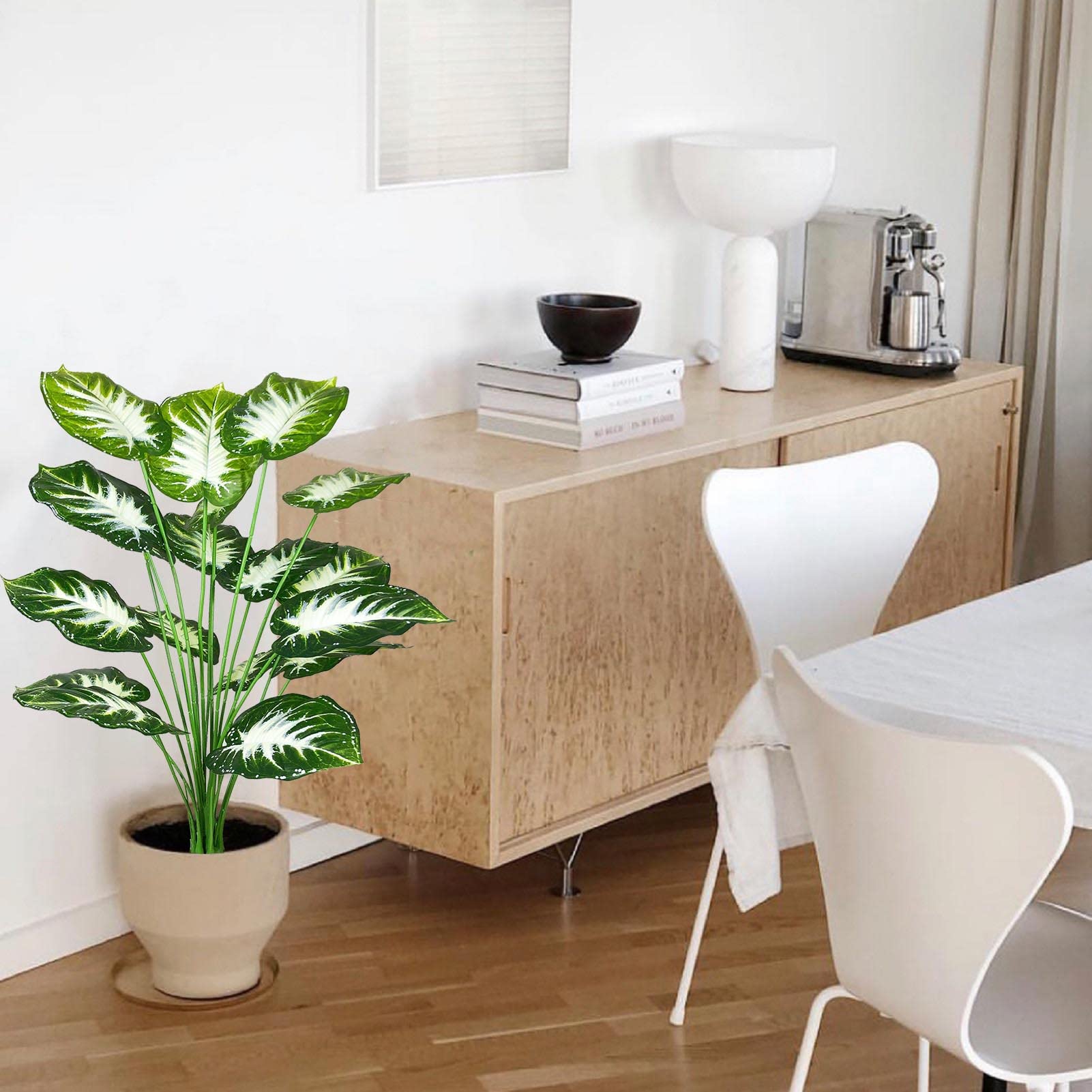 Plante Artificielle Palmier 80cm En Pot - Décoration Intérieur/Extérieur - Réaliste Et Adjustable