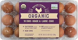 Dutch Farms Large Organic Brown Eggs 18pk