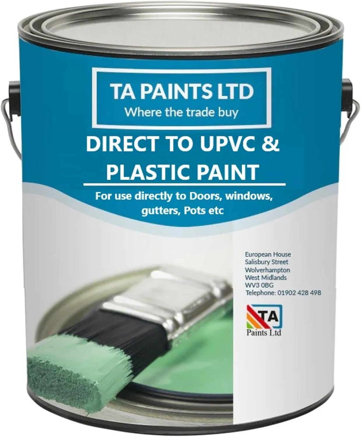 T A Paints Ltd UPVC & Plastic Paint & Primer All in 1 Solution Window
