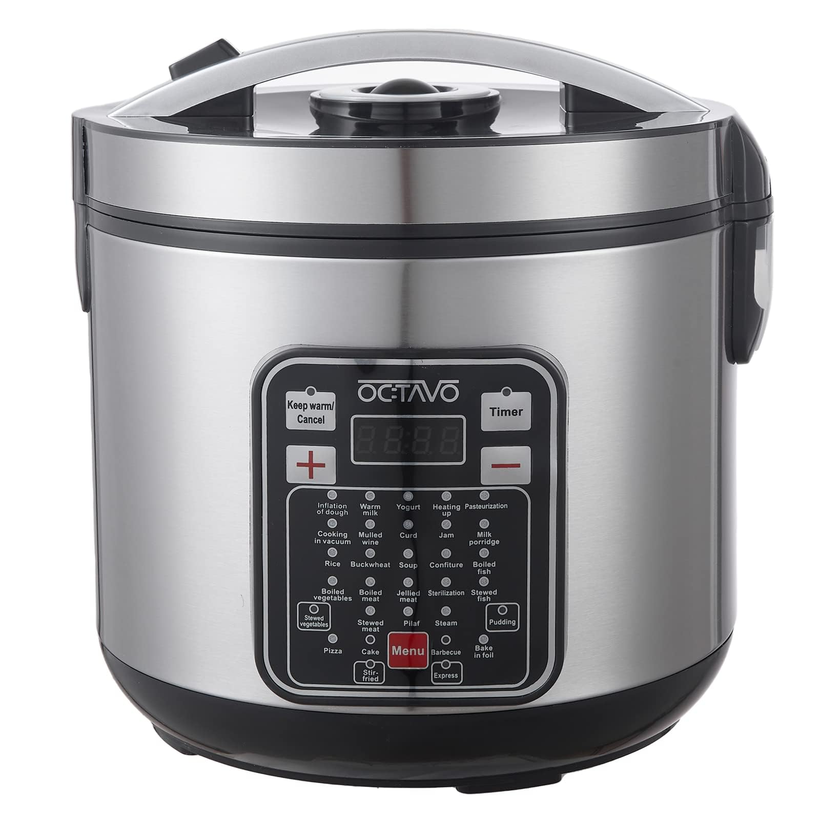 OCTAVO 10 Cup(uncooked) Rice Cooker with 31 Functions, 24Hour Delay