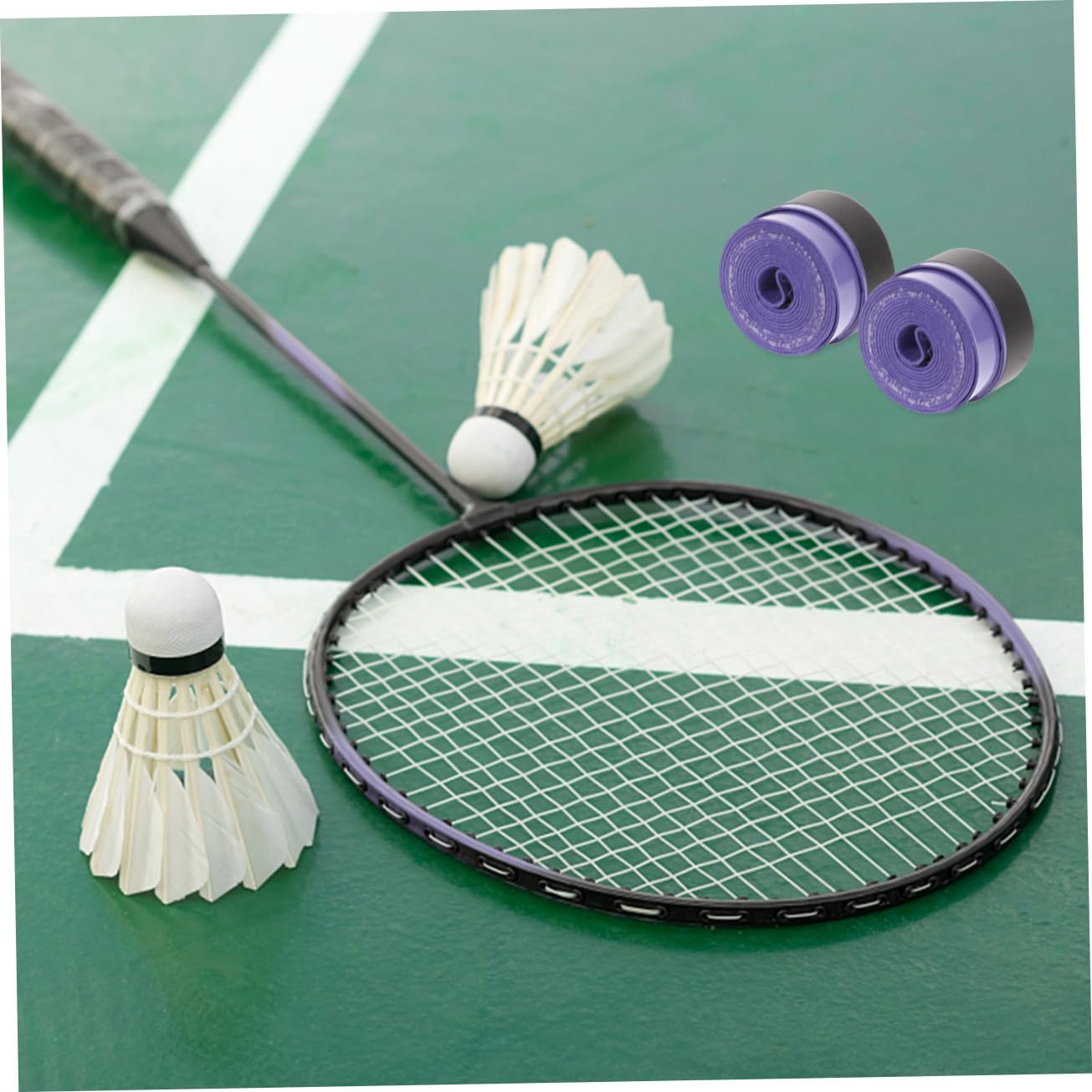 Fascia Impugnatura Assorbente per Racchetta da Tennis Overgrip per Racchette da Badminton Fasce per Racchette Assorbenti Il ​​Sudore Rifornimenti di Supporto Viola,Porpora