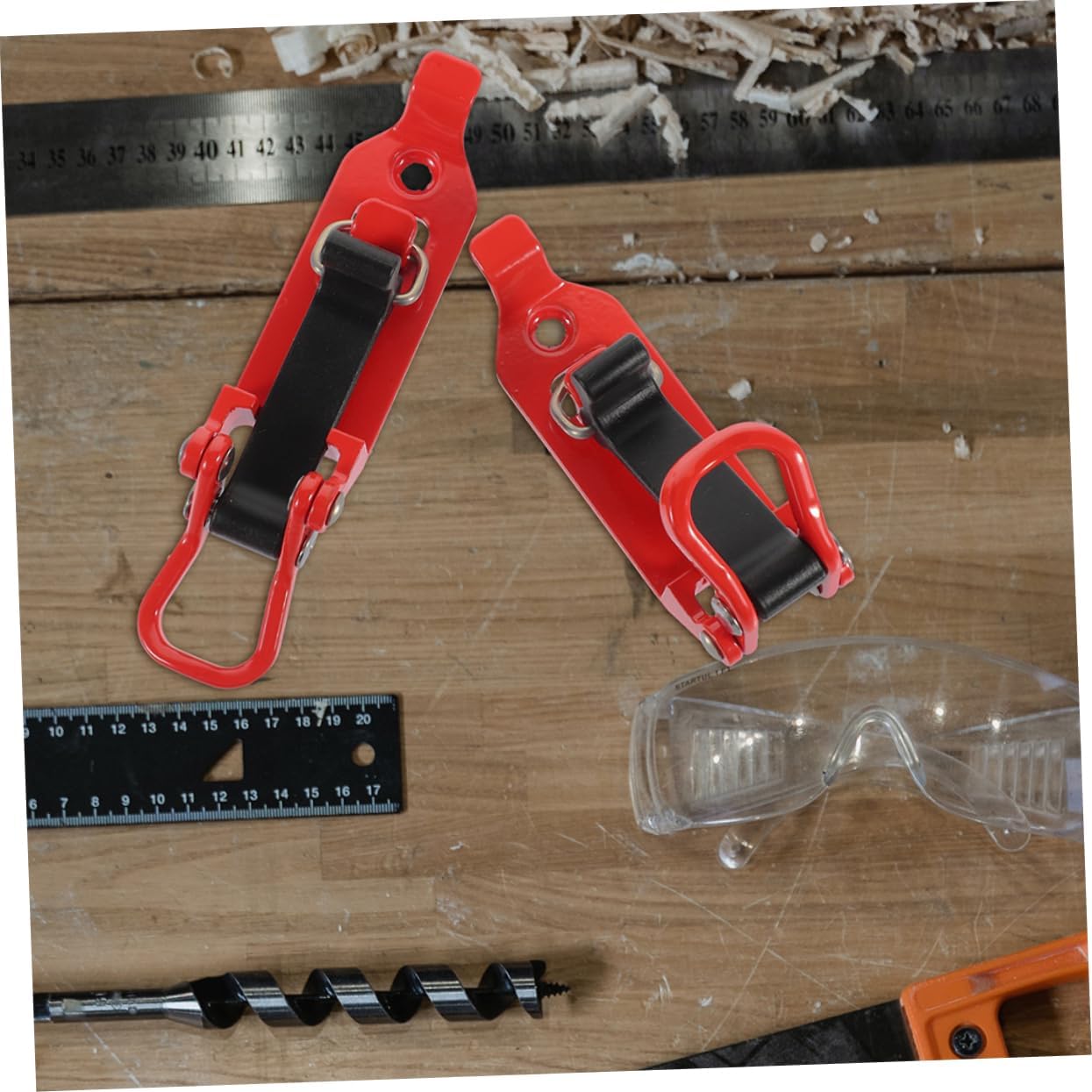 Zerodeko 4pcs Heavy Duty Shovel Holder Mount for Truck Roof Storage Wall Bracket for Tool Organization Space-efficient Design for Garage and Vehicle Accessories