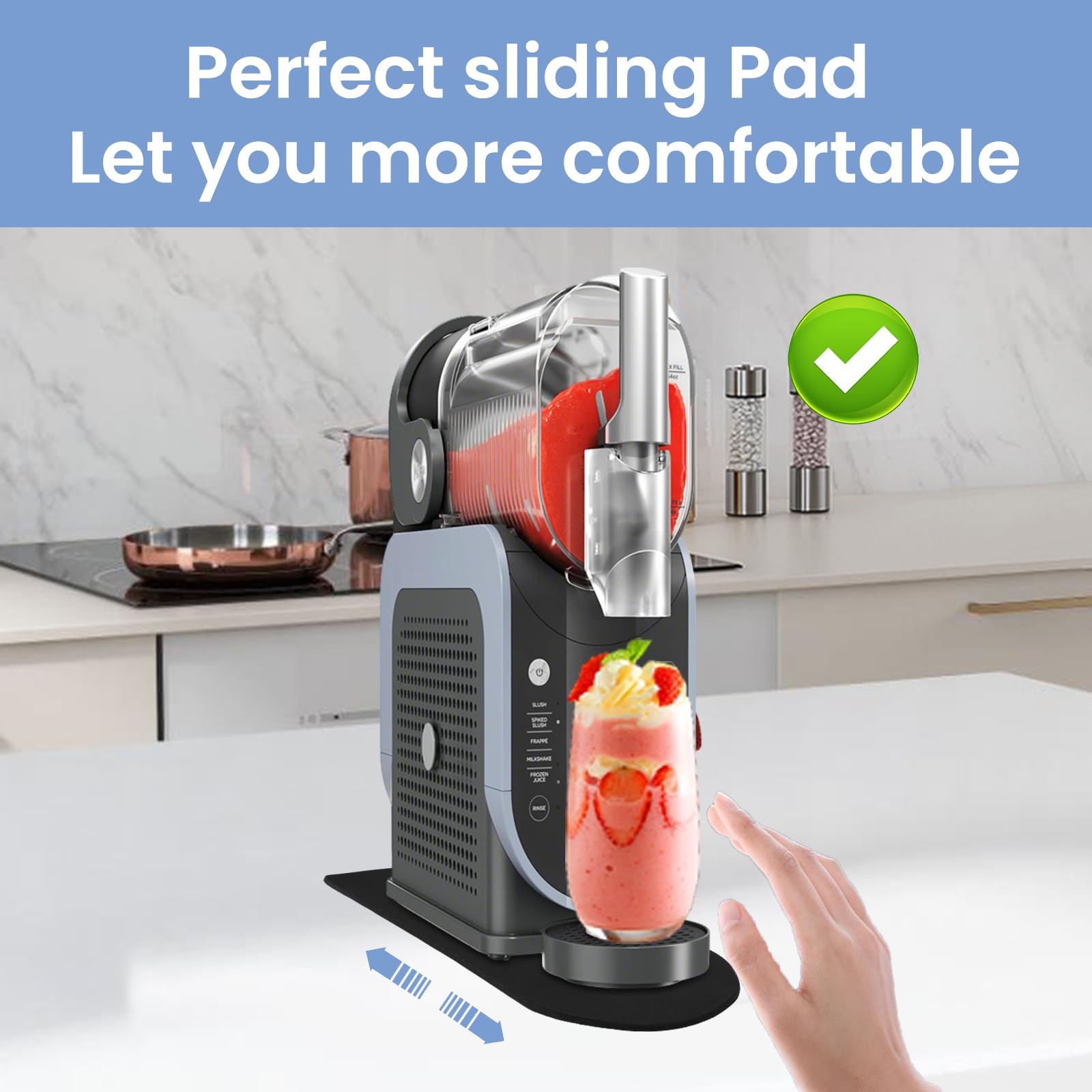 Tapis Coulissant Pour Machine Ninja Slushie FS301 FS299 FS300 FS301C, Accessoires De Machine à Slushie, Faites Glisser Rapidement La Machine à Boissons Glacées Sur La Table Tapis Coulissant Pour Machine Ninja Slushie FS301 FS299 FS300 FS301C, Accessoires De Machine à Slushie, Faites Glisser Rapidement La Machine à Boissons Glacées Sur La Table