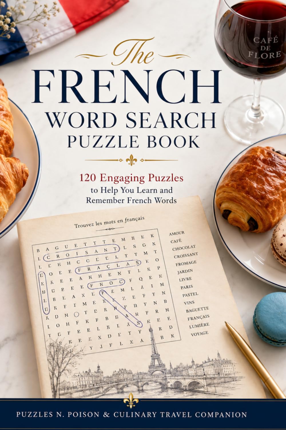 The French Word Search Puzzle Book: 120 Engaging Puzzles to Help You Learn and Remember French Words