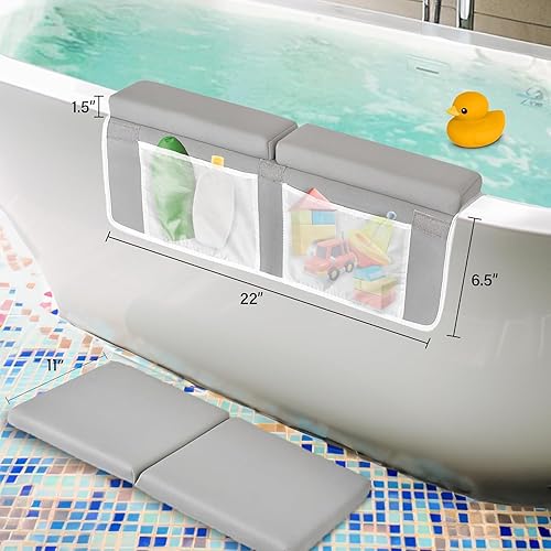 Miniatura 2 de colsen Juego de rodilleras y coderas de baño para bebé, extra gruesa, antideslizante, plegable, imprescindible para recién nacidos, almohadilla para