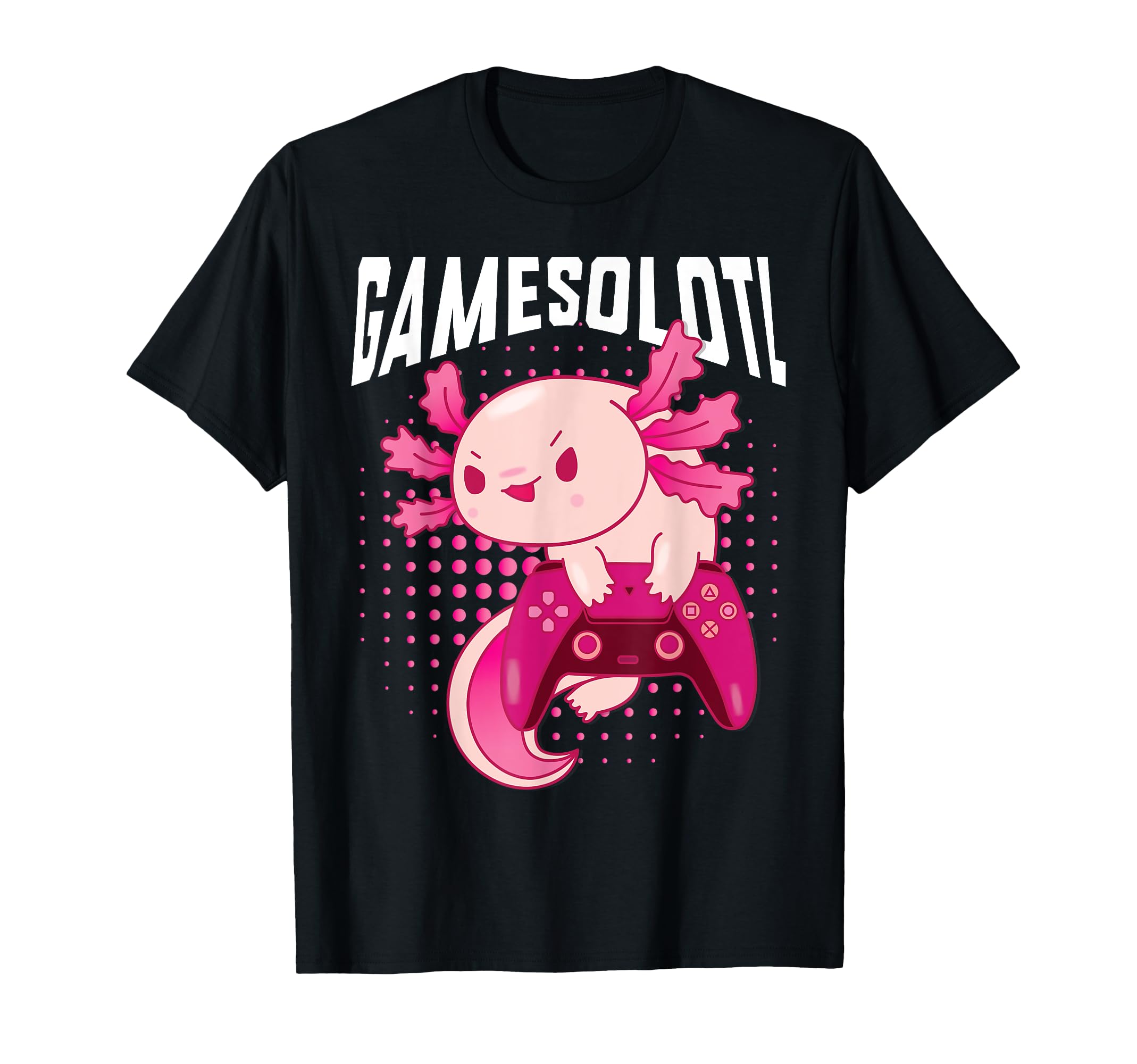 Gamer Axolotl Lover Cute Axolotl Gaming Video Gamer Gifts T-Shirt