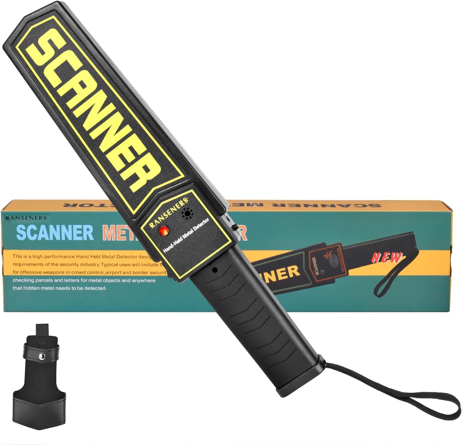 Handheld Metal Detector Wand,Security Wand,Portable Adjustable Sound & Vibration
