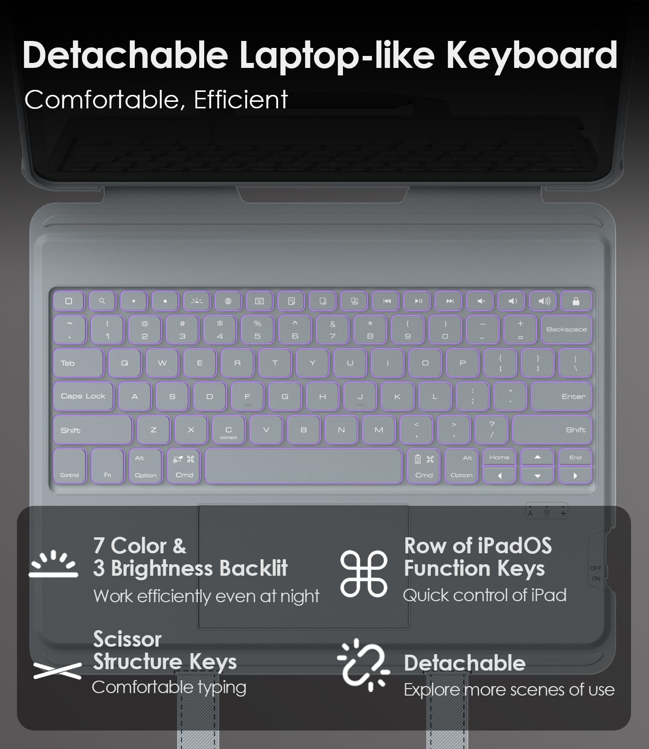 Teclado Magic Keyboard para iPad Pro 11(1ª/2ª/3ª/4ª Generación), iPad Air 10.9(4ª/5ª), iPad Air 11(M3,2025/ M2,2024) con Teclado Mágico Bluetooth (Incluye Ñ), Trackpa RGB y Funda Magnético, Negro Teclado Magic Keyboard para iPad Pro 11(1ª/2ª/3ª/4ª Generación), iPad Air 10.9(4ª/5ª), iPad Air 11(M3,2025/ M2,2024) con Teclado Mágico Bluetooth (Incluye Ñ), Trackpa RGB y Funda Magnético, Negro