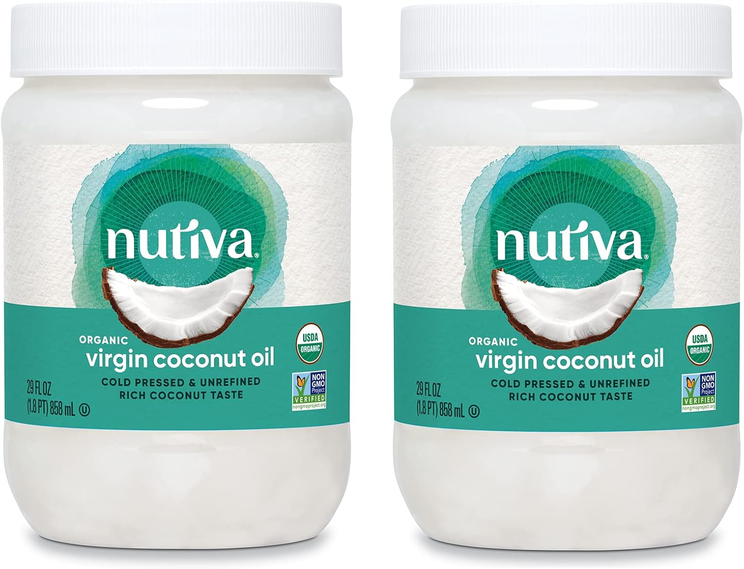 Nutiva Organic Extra Virgin Coconut Oil, 29Ounce Jars (Pack of 2) Amazon.ca Grocery