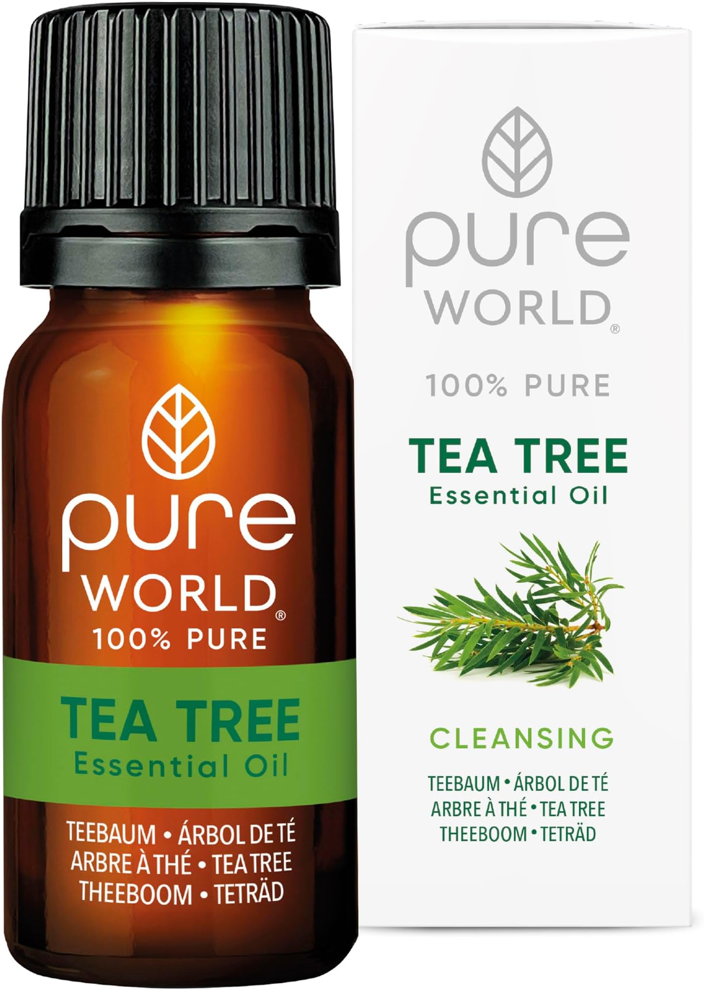 Australian Tea Tree Pure World Essential Oil 10ML 100% Pure & Undiluted for Bath, Massage, Diffuser, Aromapathy Therapeutic Grade