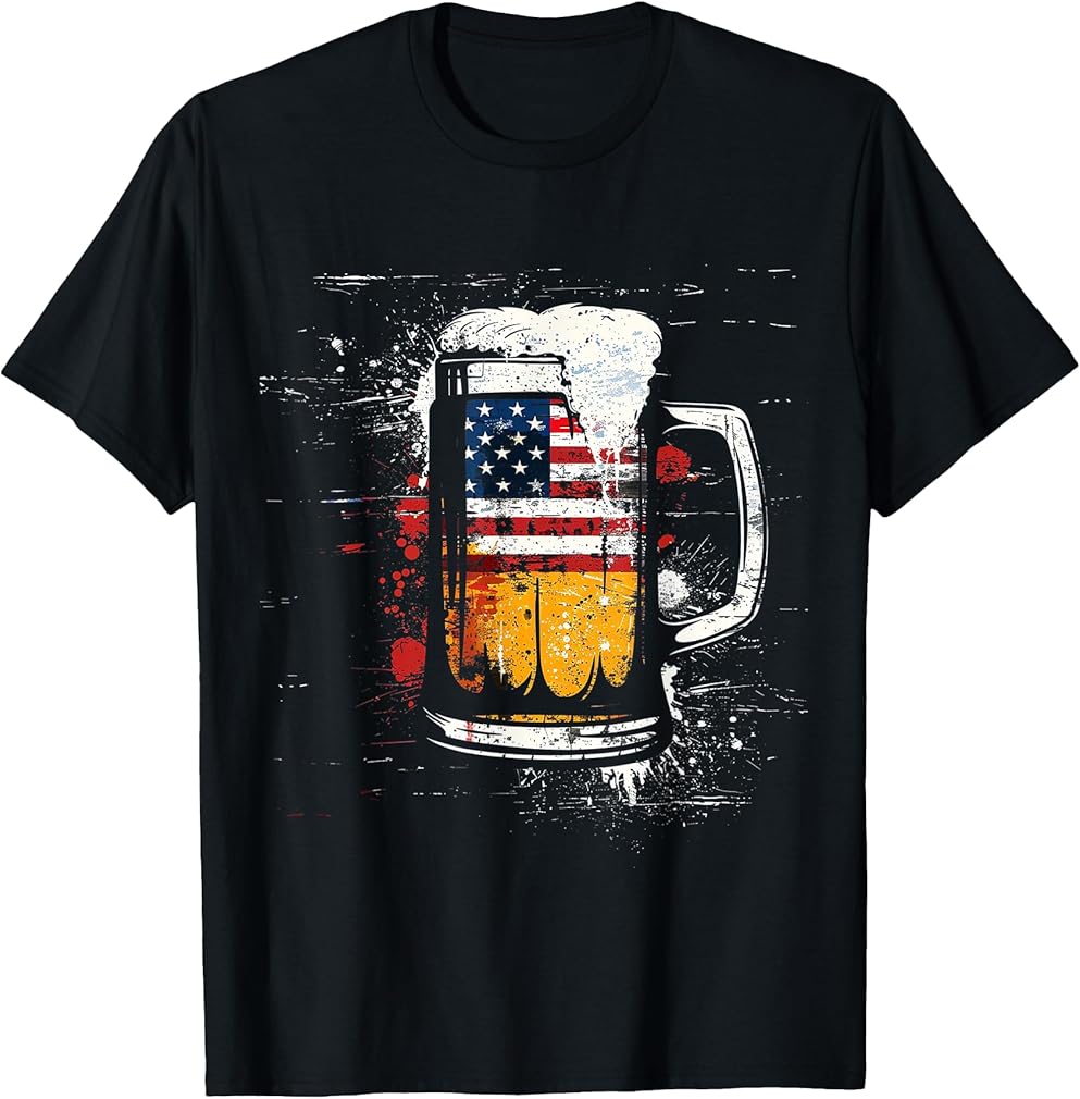 American Flag Beer T-Shirt