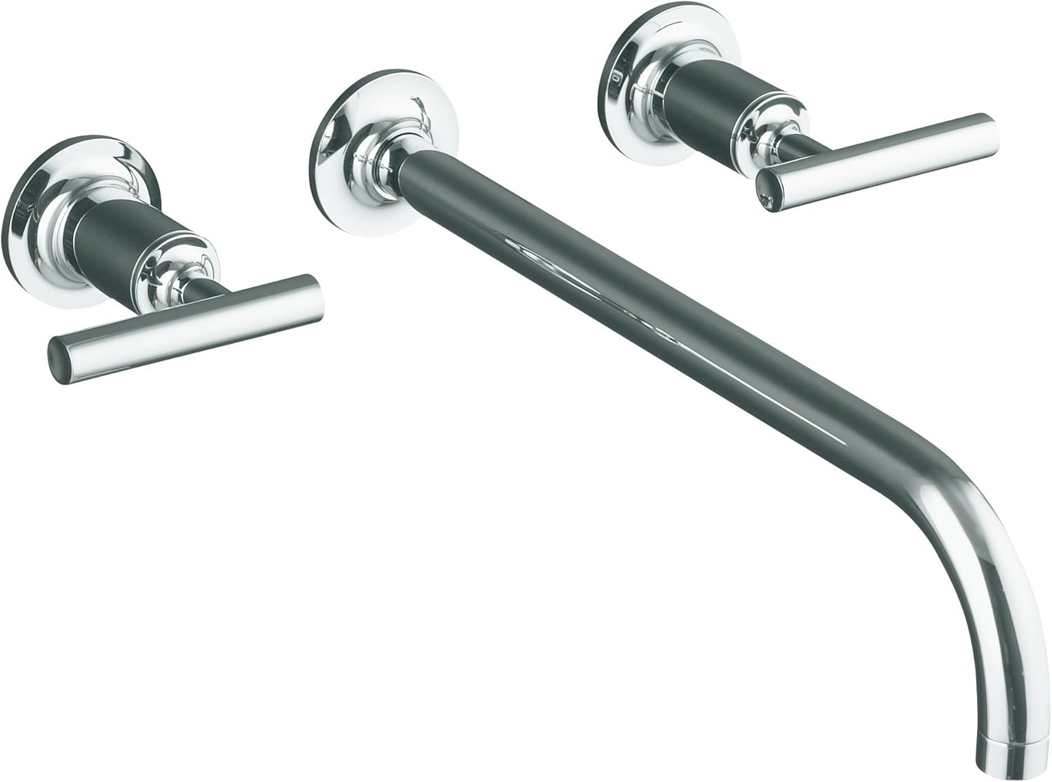 Kohler KT144164CP Purist TwoHandle WallMount Faucet Trim (Polished Chrome), Touch On