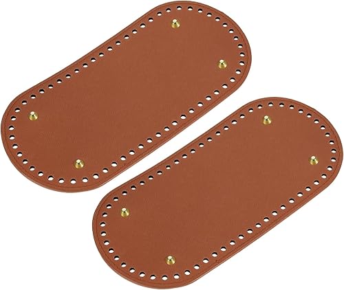 Miniatura 7 de uxcell Almohadilla ovalada para moldear la parte inferior, 2 piezas de 8.78 x 4.06 pulgadas, base de cojín de piel sintética para hacer bolsas de