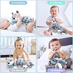 MONSTIME Jouets de siège auto, Jouets pour poussettes, Jouet pour bébés 0-3 mois, Jouettes pour bébé pour siège auto & Filles (Grey)