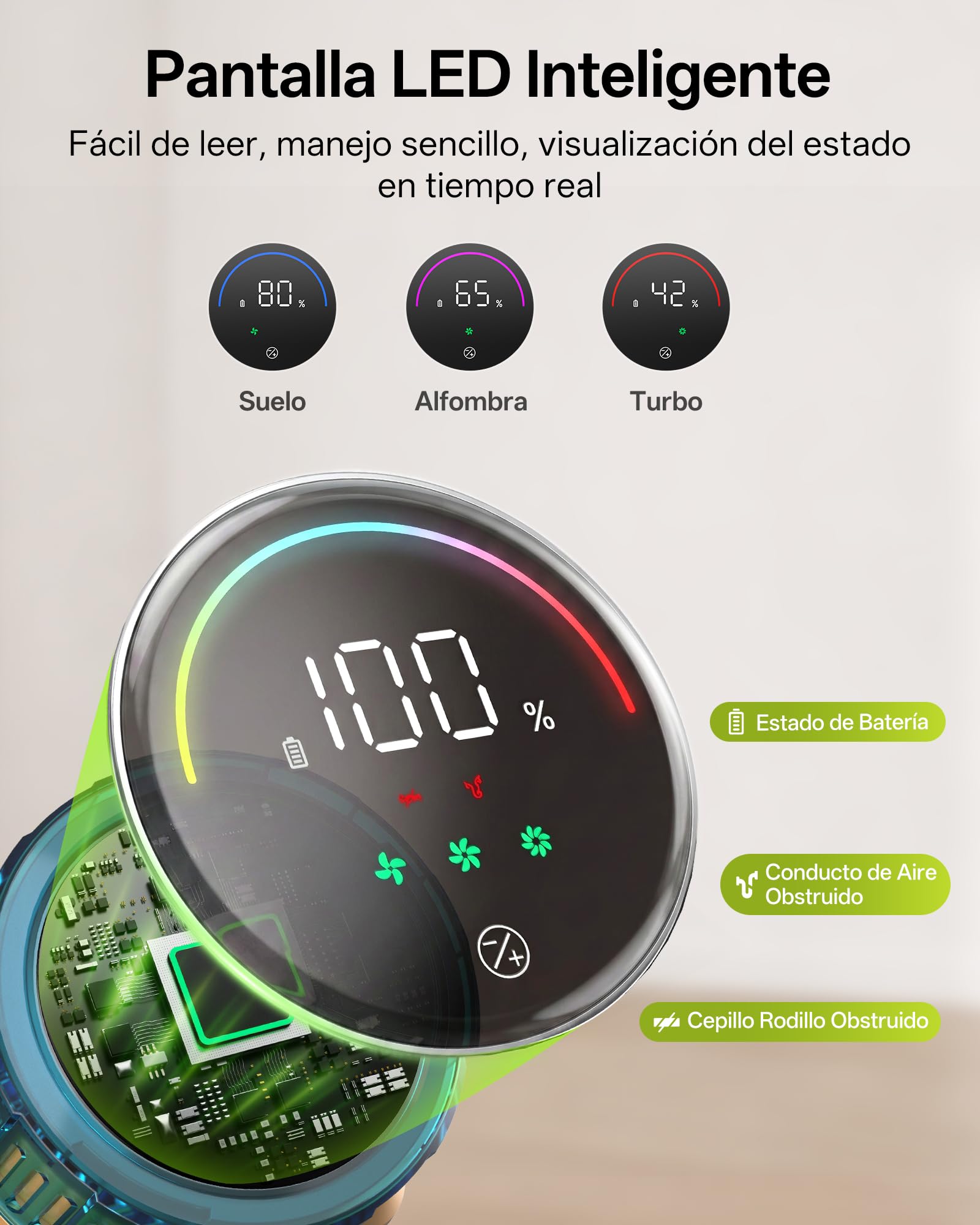 Vexilar Aspiradora sin Cable V14Pro 60kPa/1L/60Min, Multiusos Accesorios,Autoportante,Batería Extraíble,Ligero,Fácil Maneja,Aspirador Escoba Vertical para Suelos/Alfombras/Pelos/Coche