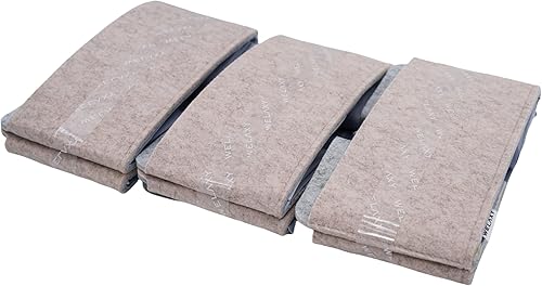 Vista 9 de Welaxy Cestas de almacenamiento plegables de fieltro, contenedores plegables para juguetes, ropa, libros y organización de armarios