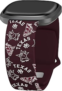 Affinity Bands Texas A&M Aggies HD Watch Band Compatible with Fitbit Versa 3 and Sense (Long Random)