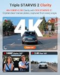 Vantrue New N4 Pro S 4K 3 Channel Dash Cam, Triple STARVIS 2 Dash Camera for Cars, 4K+1080P+2.5K Front and Rear Inside, HDR IR Night Vision, 5.8GHz Wi-Fi, GPS 24/7 Parking Mode, Support 1TB (RC18)