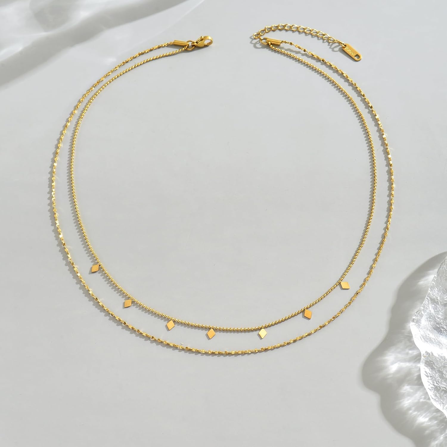 18K Gold Plated Star Cross Heart Charm Choker Necklace for Women Dainty Layered Lip Chain Necklace Stainless Steel Trendy Jewelry Christmas Gifts - Image 6