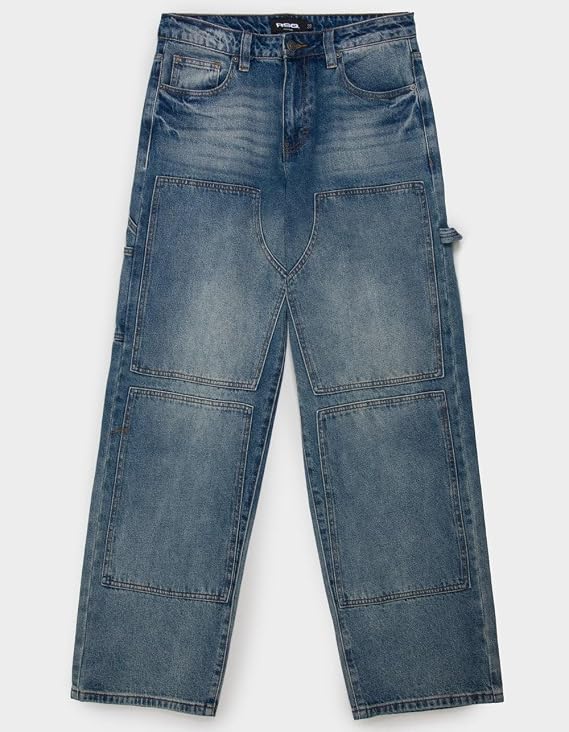 Rsq Mens Extra Baggy Double Knee Carpenter Jeans