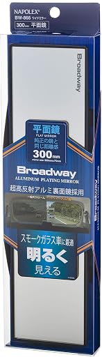 NAPOLEX Broadway BW866 300mm (11.81") Flat Aluminum Plating Mirror | New Model of 2021