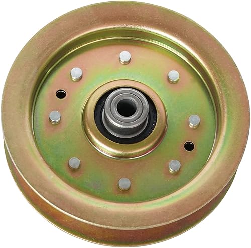 q&p Outdoor Power 02004447 Polea tensora plana de 4.875 pulgadas reemplazar MTD 02004447 756-04400 Blanco al aire libre 01004101 Se adapta a MTD