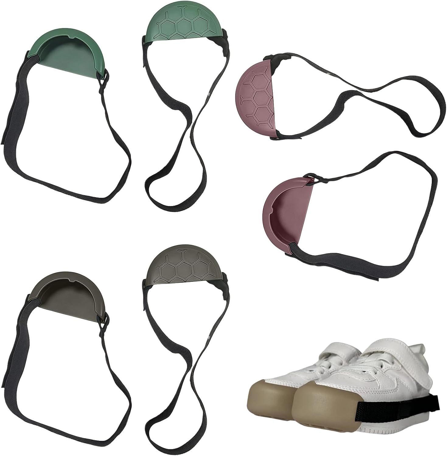 Breathable Pressure Proof Toe Guards with Reinforced Silicone Padding for Standing Workers and Travelers Shock Absorbing Shoe Toecap Cover