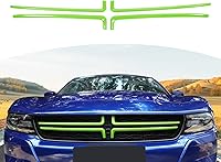 Vista 12 de RT-TCZ Para Cargador Parrilla Delantera Insertos Trim Cubierta Rojo para Dodge Charger 2015 up Rojo Exterior Accesorios 4 unids