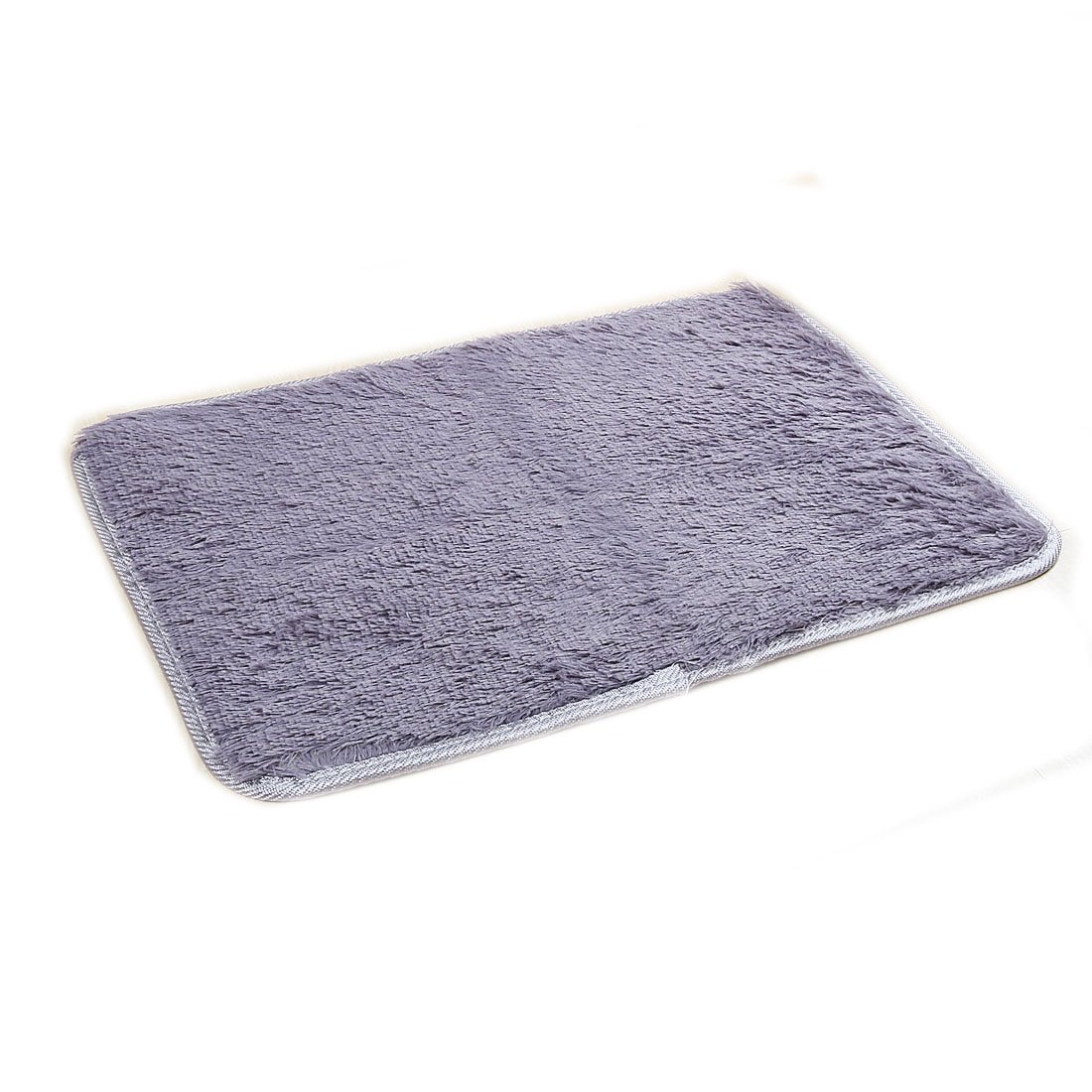 2 5cm Soft Fluffy Rugs Anti-Skid Shaggy Rug Floor Mat Dining Room Home Bedroom Carpet Gray Purple 40x60cm