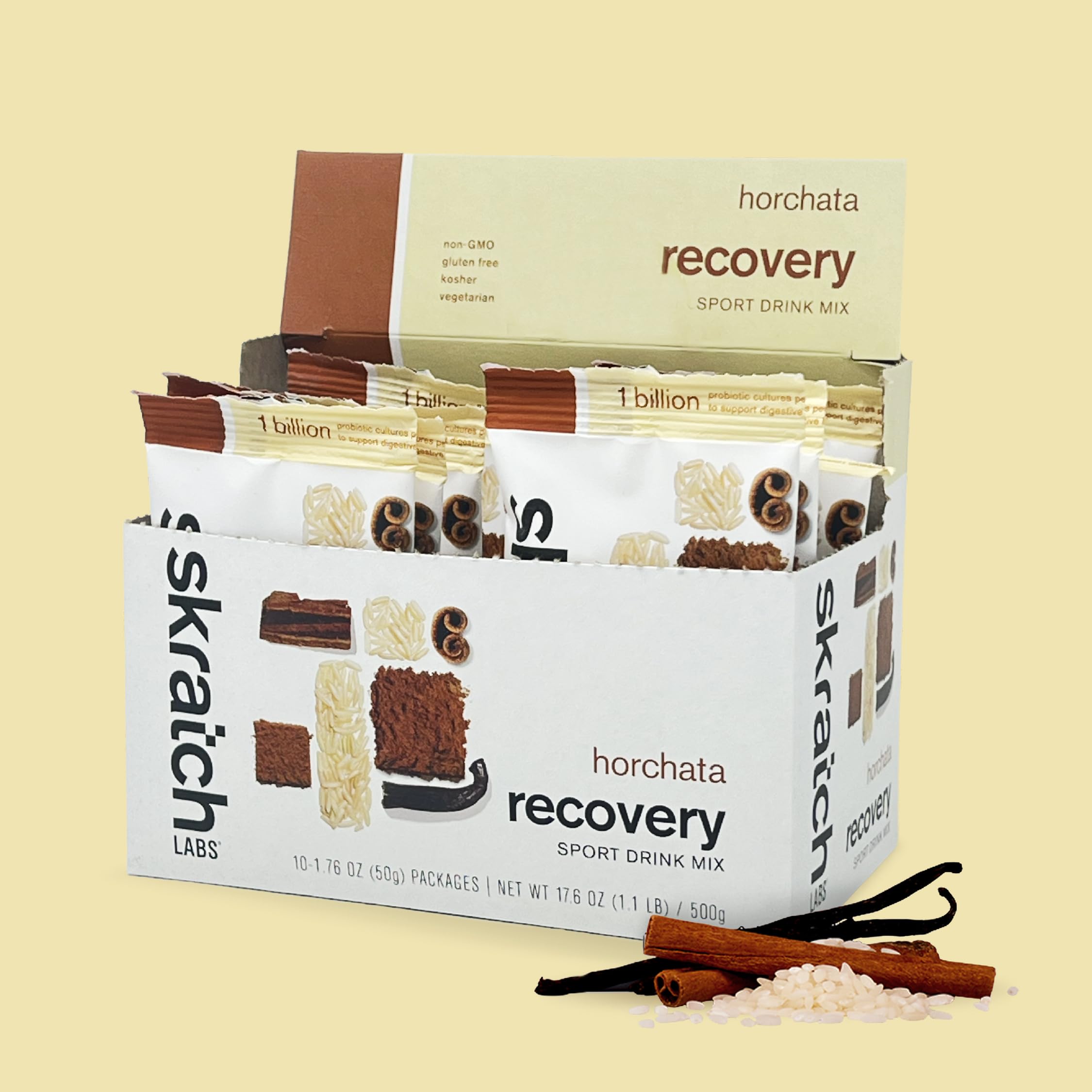 Skratch Labs Recovery Sport Drink Mix, Post Workout, Horchata, 10 Servings — Amazon image 2