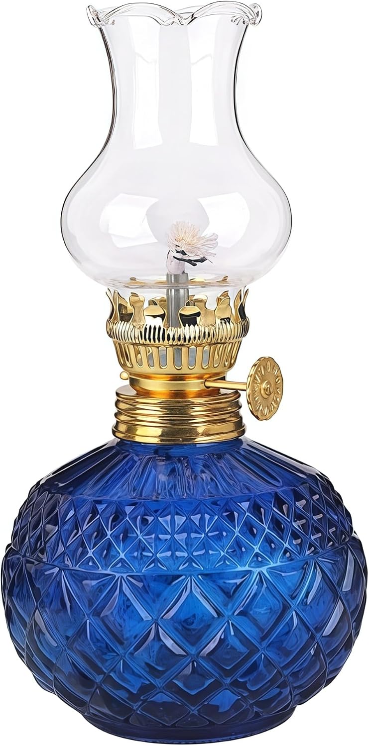 Glass Chamber Oil Lamp Kerosene Oil Lamps Emergency Lighting