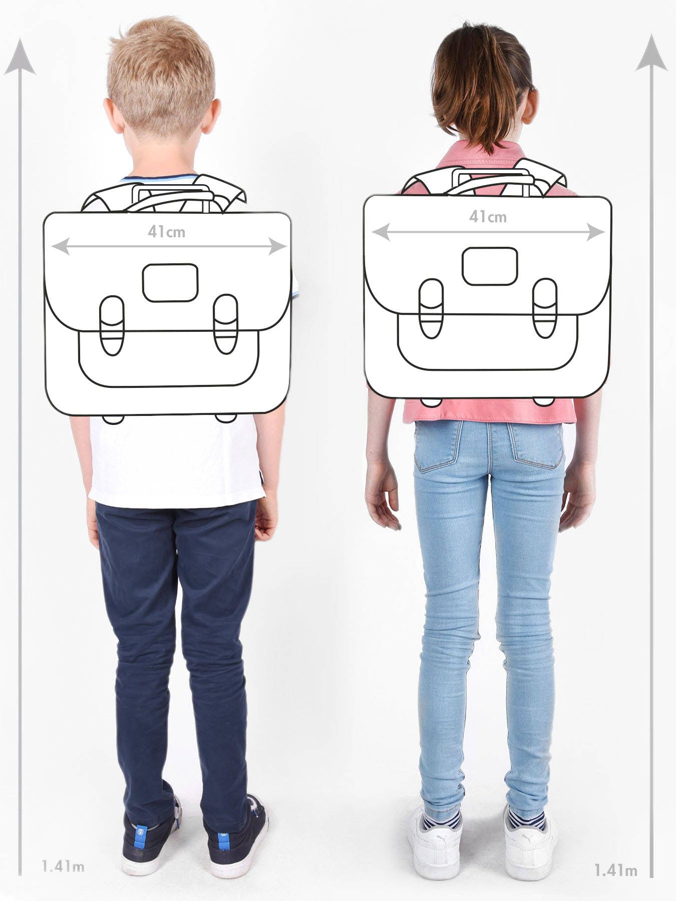 Cameleon Cartable scolaire enfant Bleu 41 cm Ligne Actual Intérieur 3 compartiments. Idéal pour l'école primaire : le CM1 et CM2. Existe en 4 coloris. Pour fille et garçon.