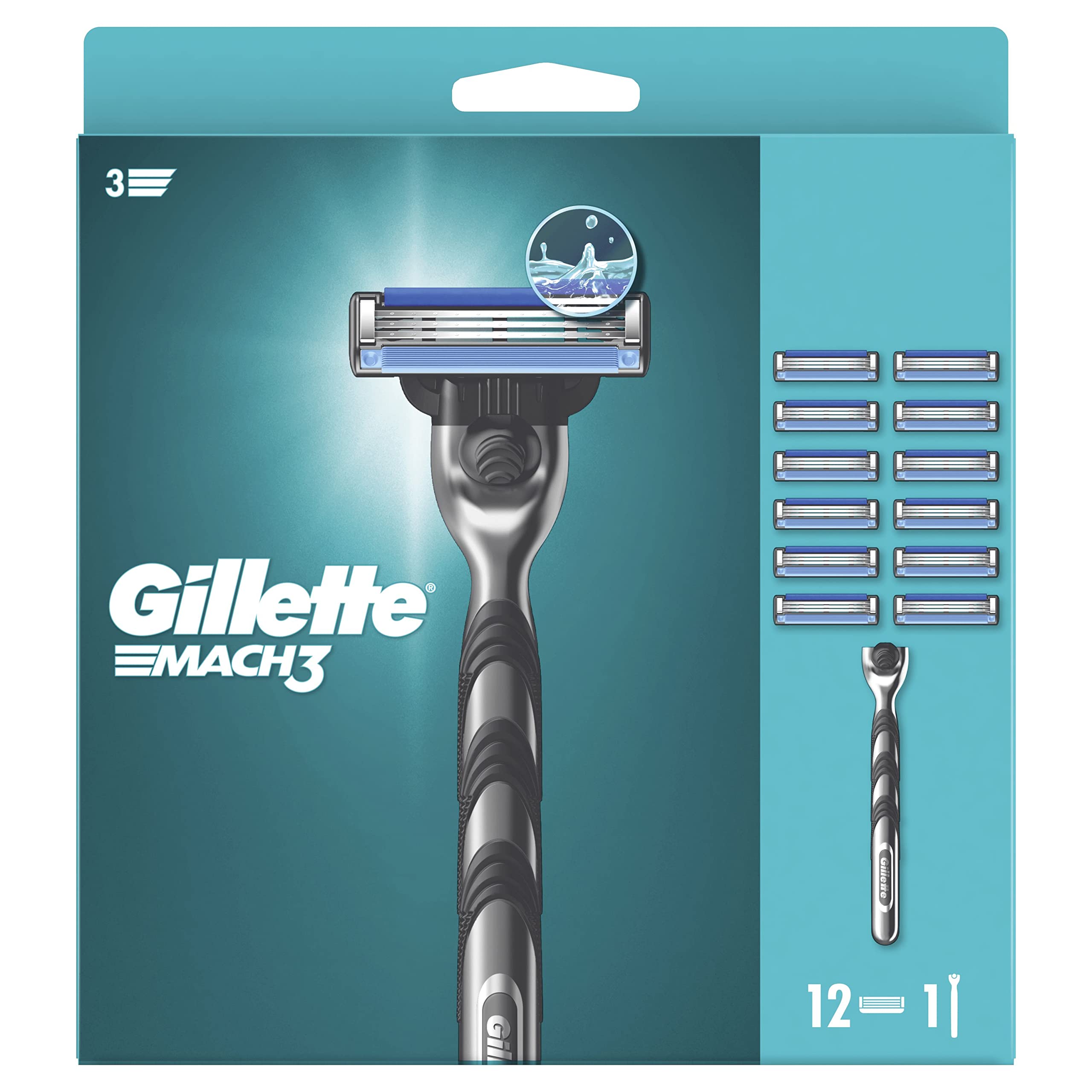 PMP GILLETTE MACH3 VALUE PACK RAZOR + 11 BLADES