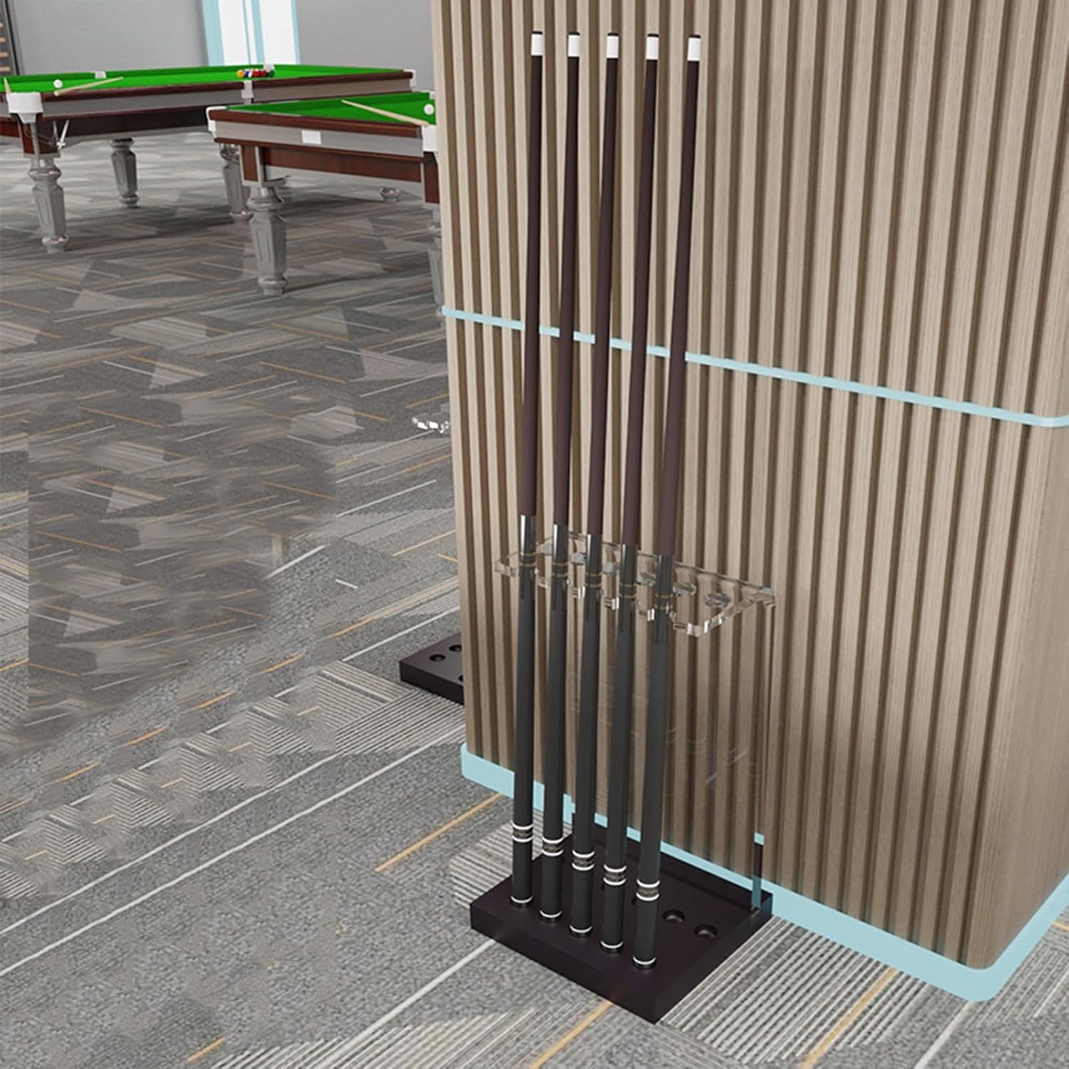 Floor Stand Billiard Cue Rack,Pool Holders for Room, Equipment Organizer,Hold 11 Sticks